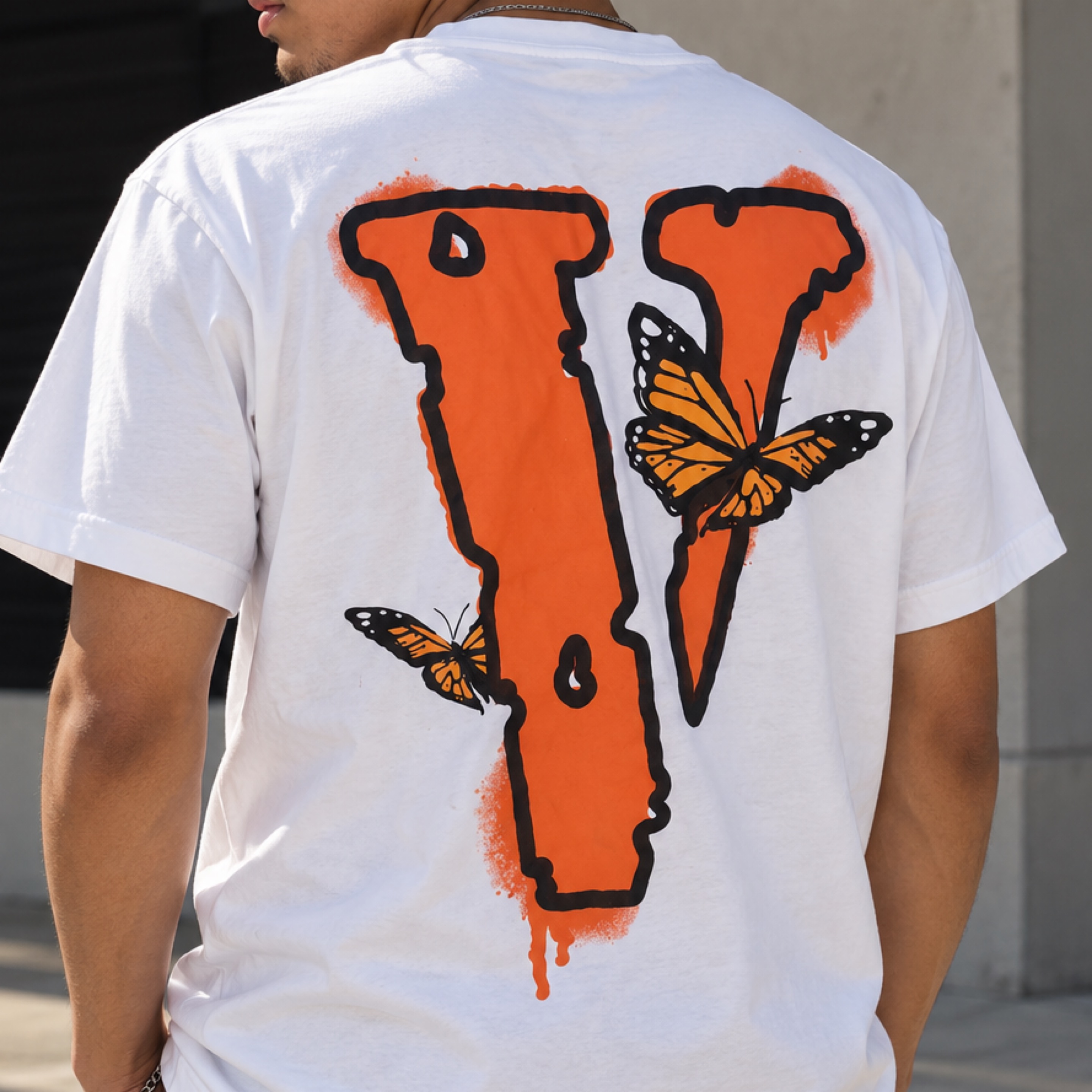 VLONE x Juice World (Orange/ Butterfly)  Sz- Small 