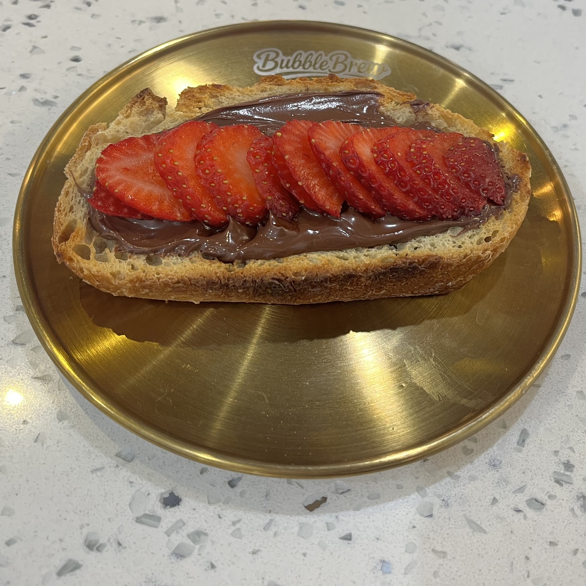 Nutella Toast at BubbleBrew