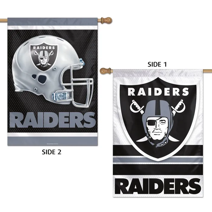 Las Vegas Raiders 2-Sided Vertical House Flag 28x40"