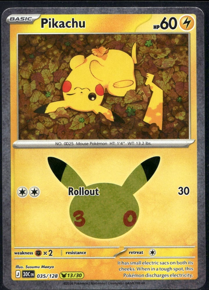 Pikachu - 30TH 35/128