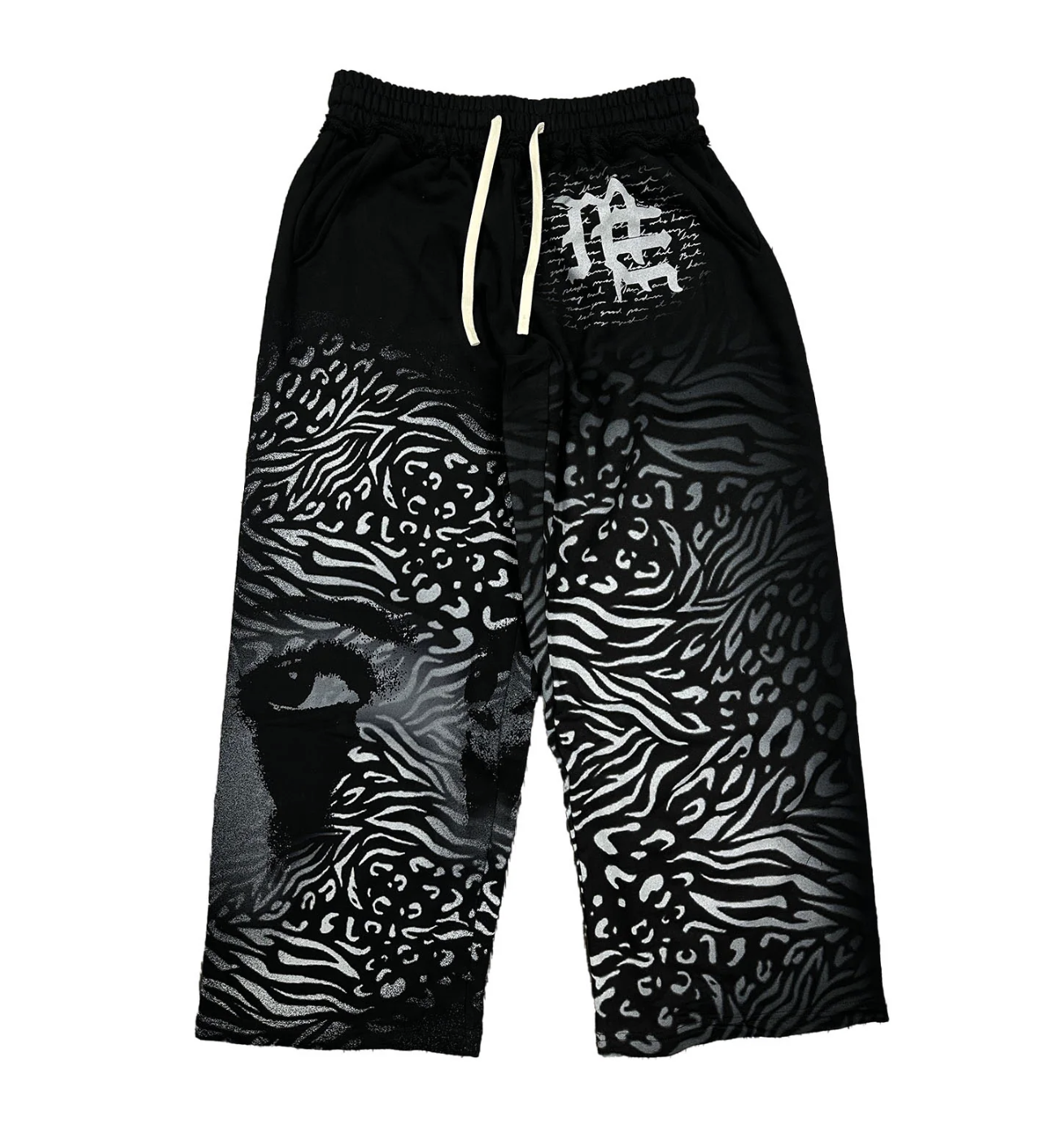 MIXED EMOTION Black ‘Striped’ Sweatpants