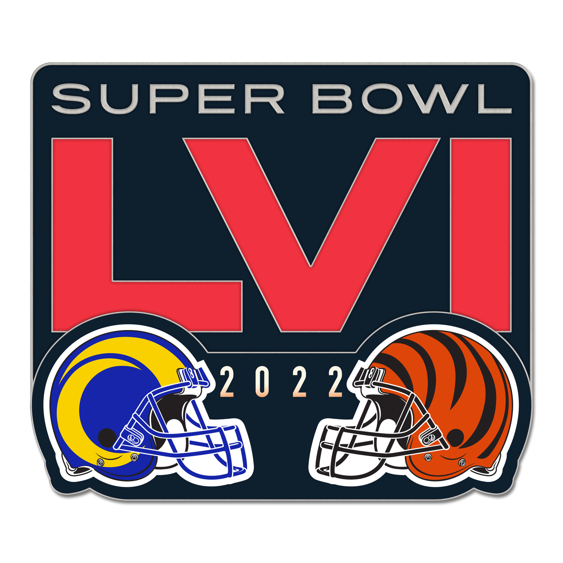 Los Angeles Rams Vs Cincinnati Bengals Super Bowl LVI Trading Pin