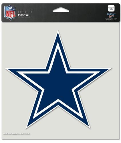 Dallas Cowboys Perfect Cut Decal 8x8"