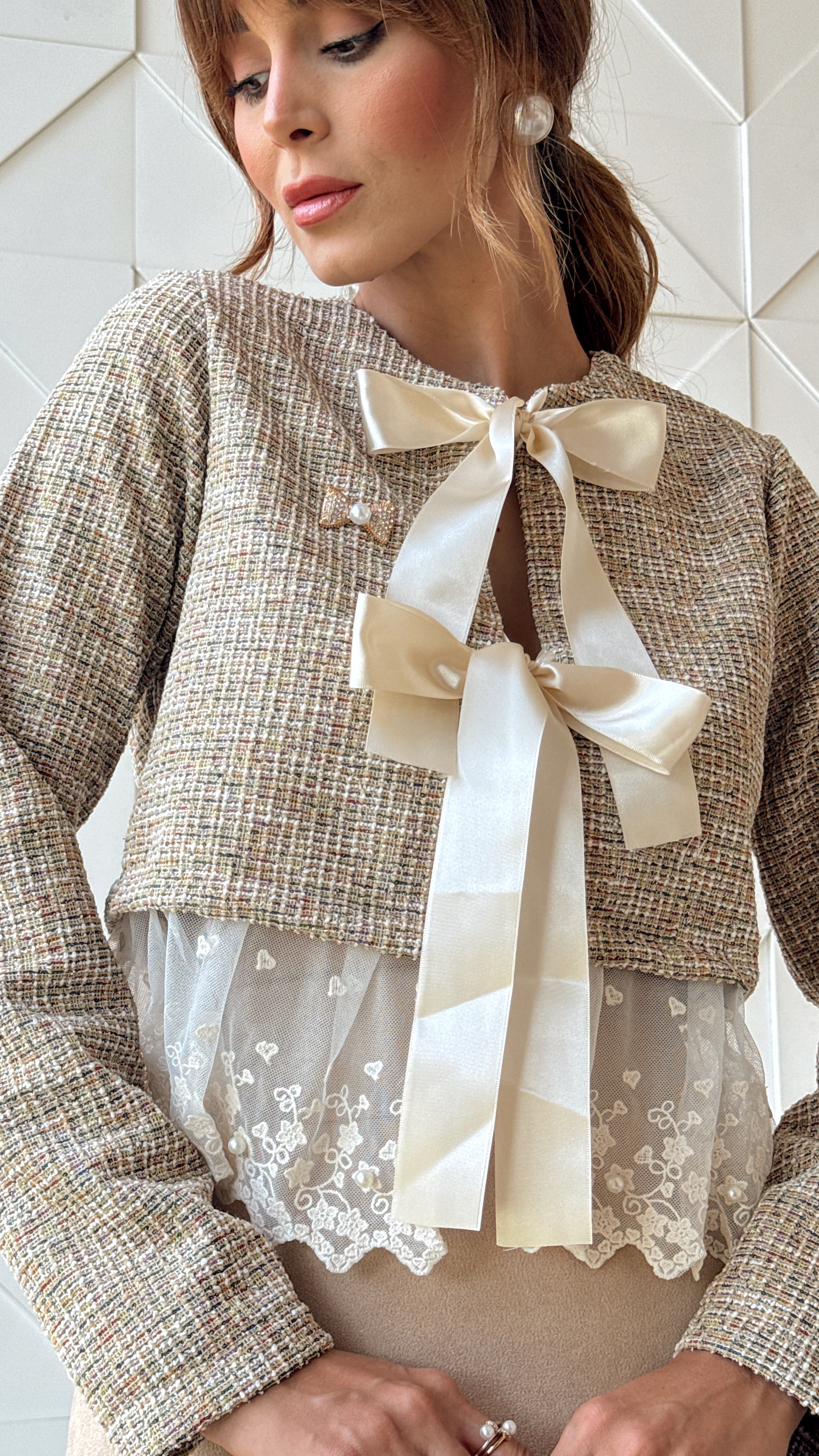 Casaco Charlotte em Tweed