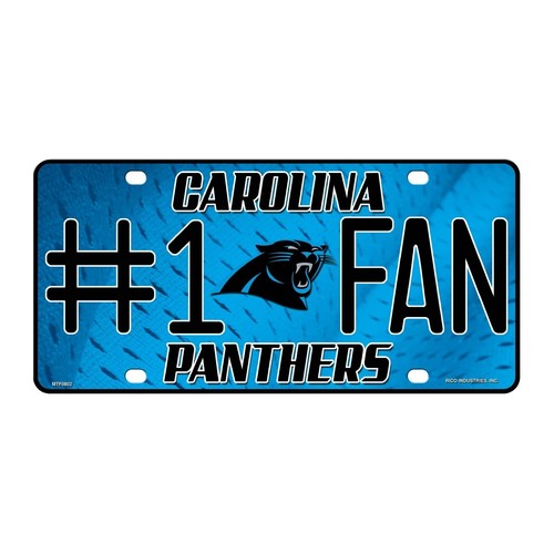 Carolina Panthers #1 Fan License Plate