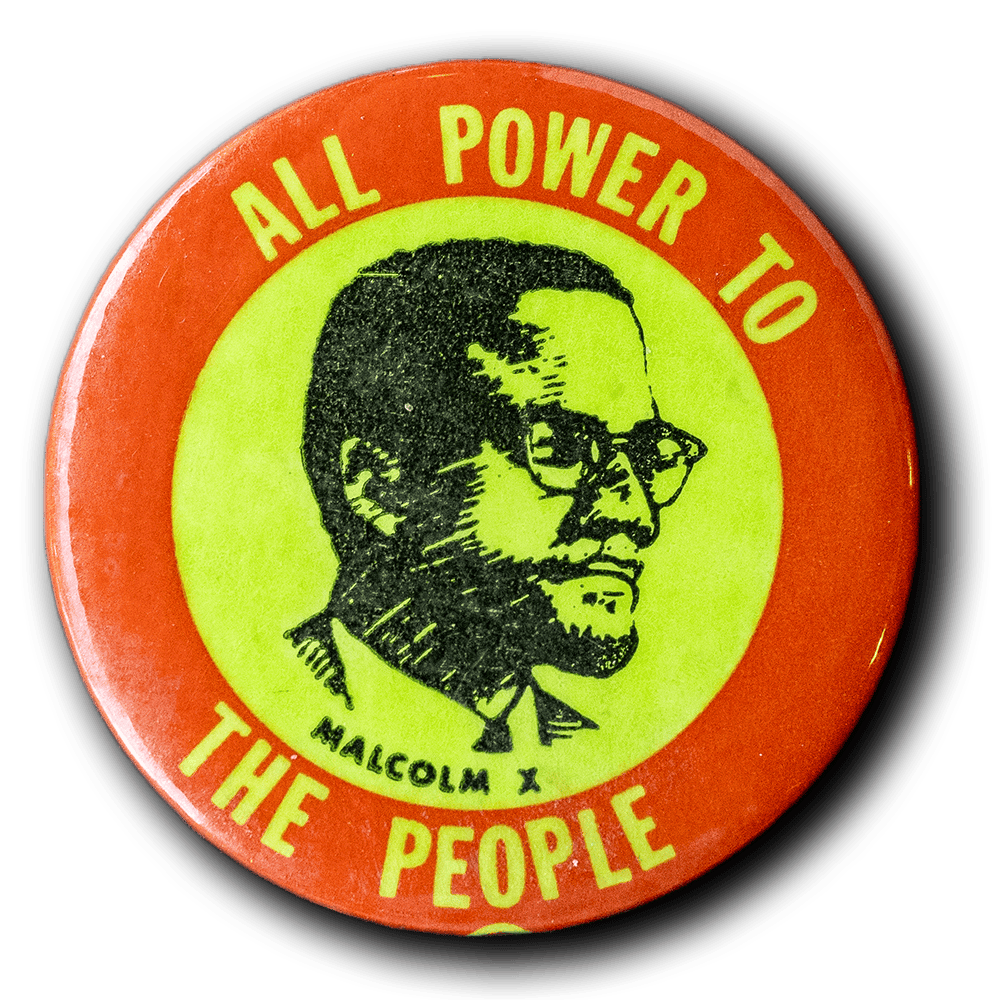 Malcolm X -- 1970's [Pinback]