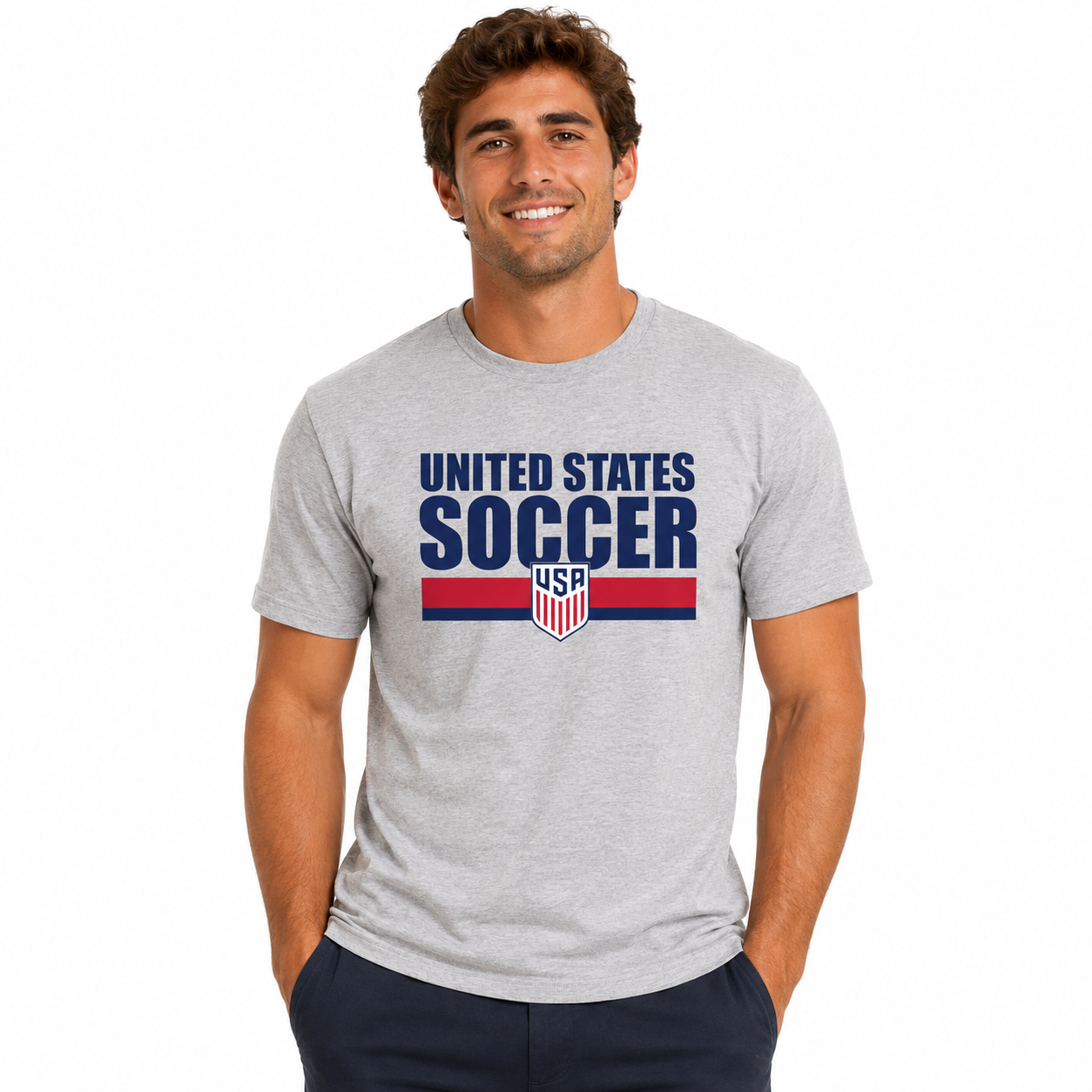 Team USA World Cup Grey Soccer Shirt