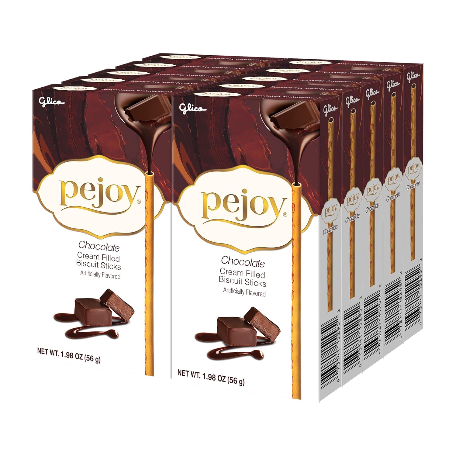 Glico Pejoy Chocolate Biscuit Sticks 1.13oz 10ct