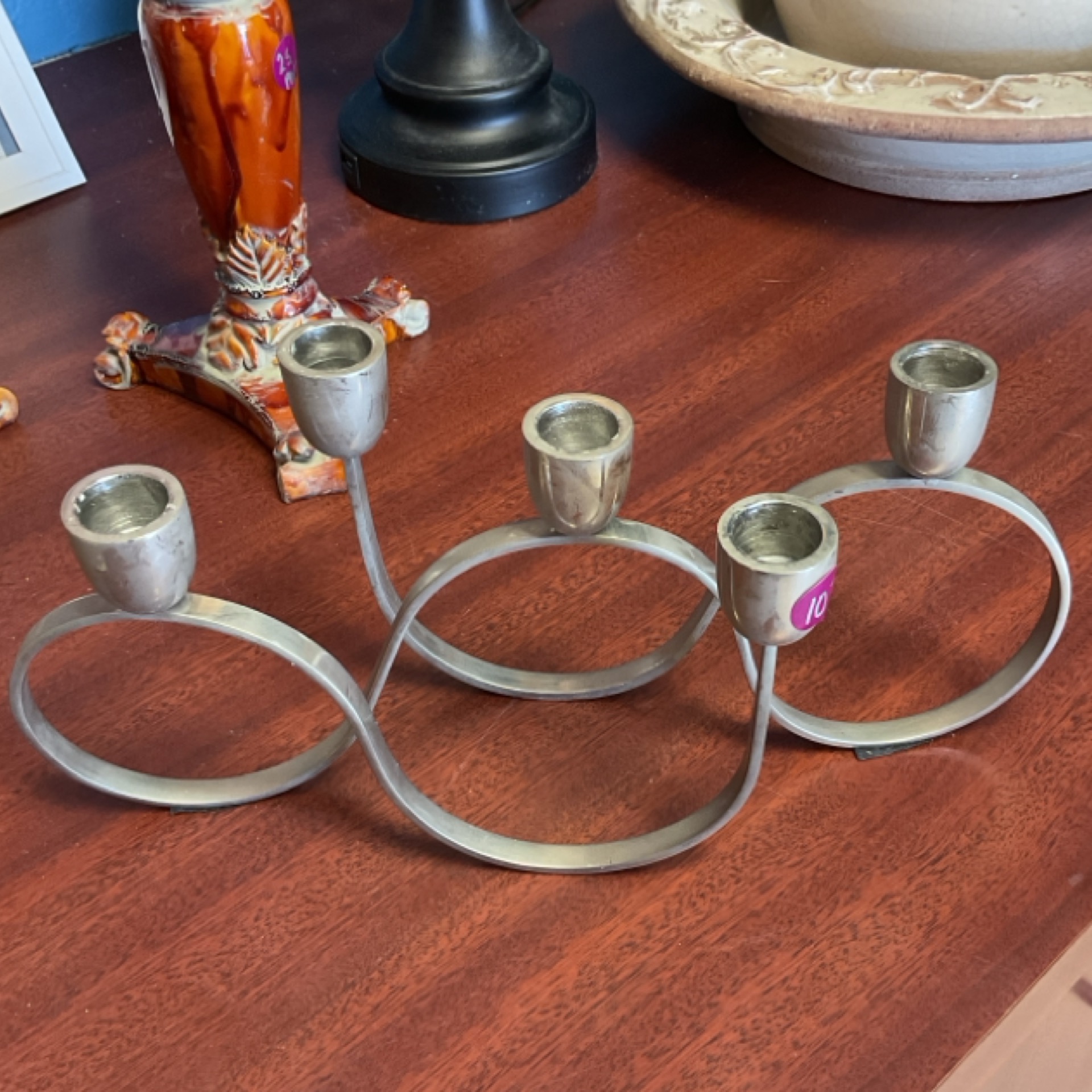 Metal 5 Candle Centerpiece