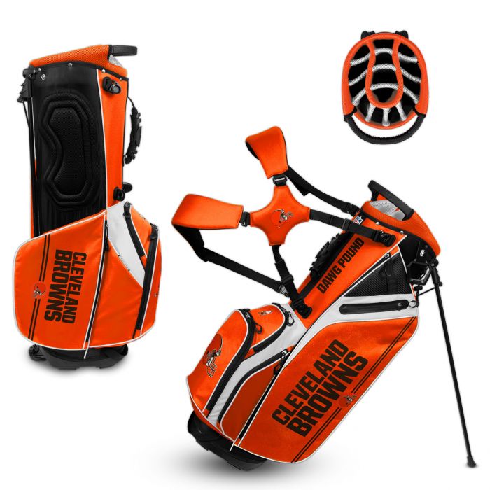 Cleveland Browns Hybrid Caddie Carry Golf Bag