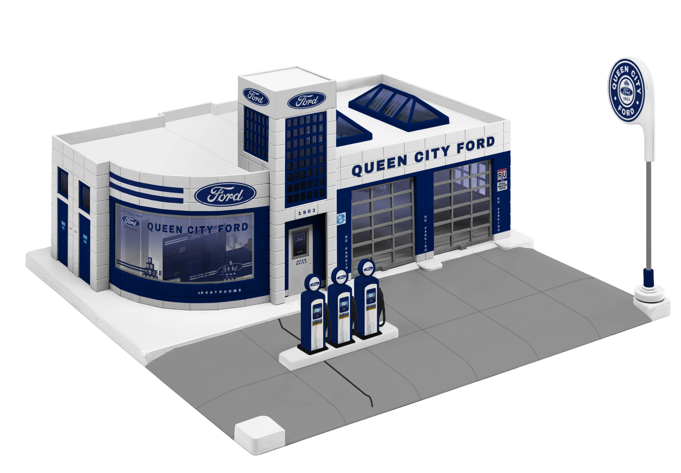 Ford Service Station 2129360 O Scale