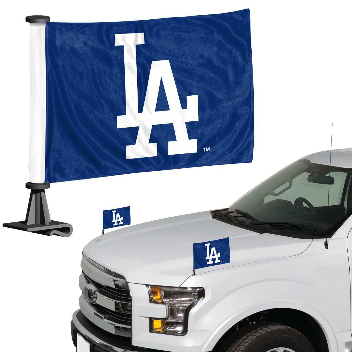 Los Angeles Dodgers Ambassador Car Flags Set