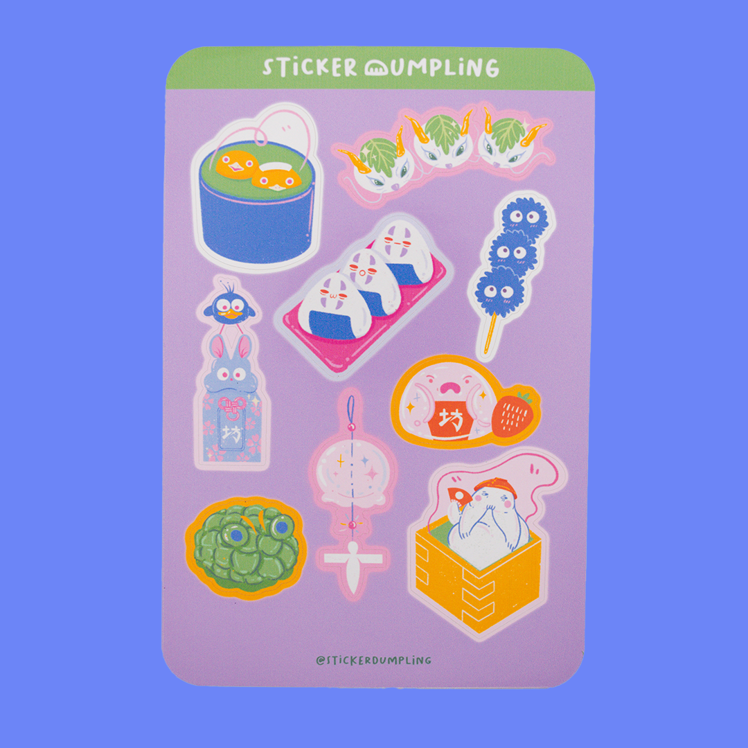 Ghibli Matcha Sticker Sheet