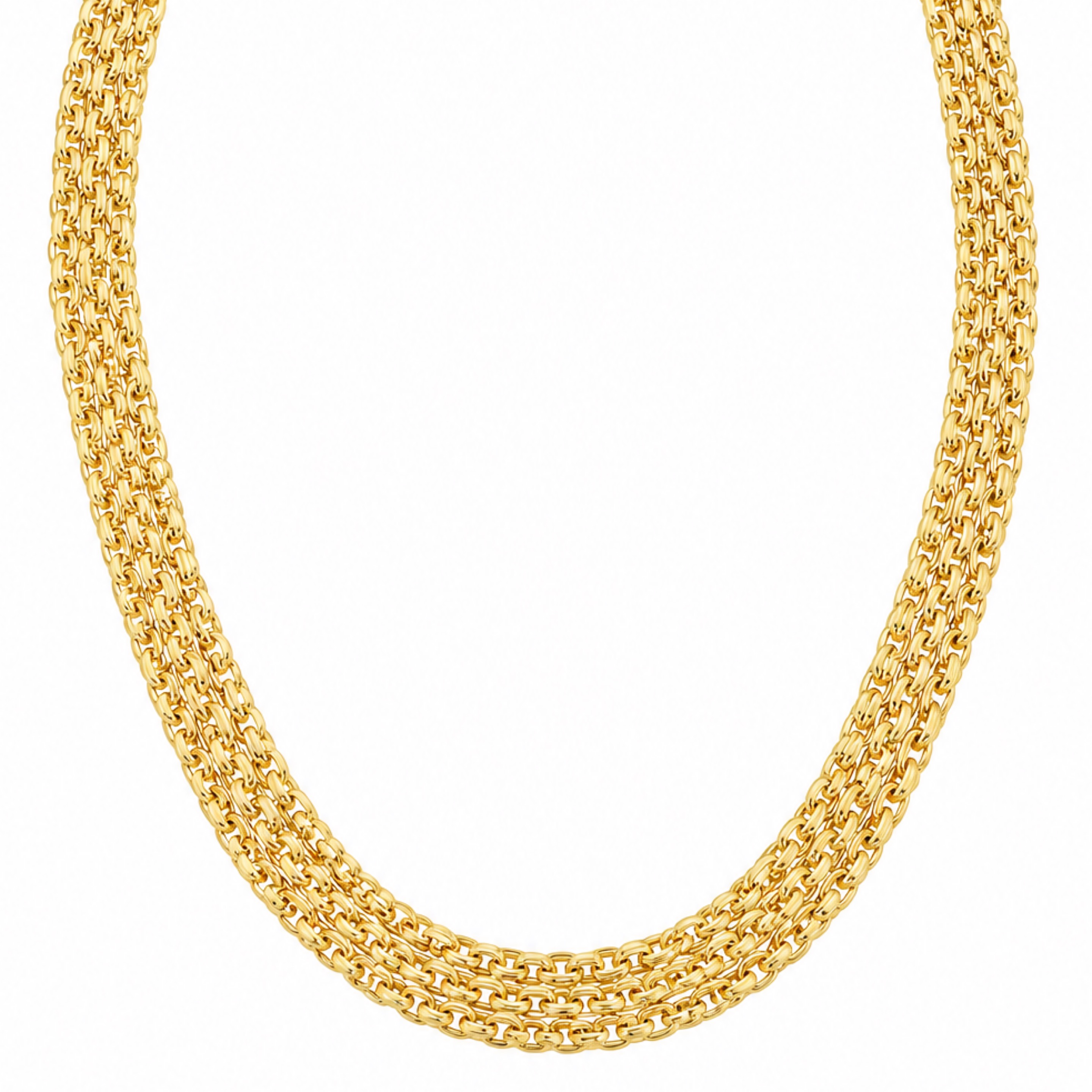 18” Braided Mesh Necklace 
