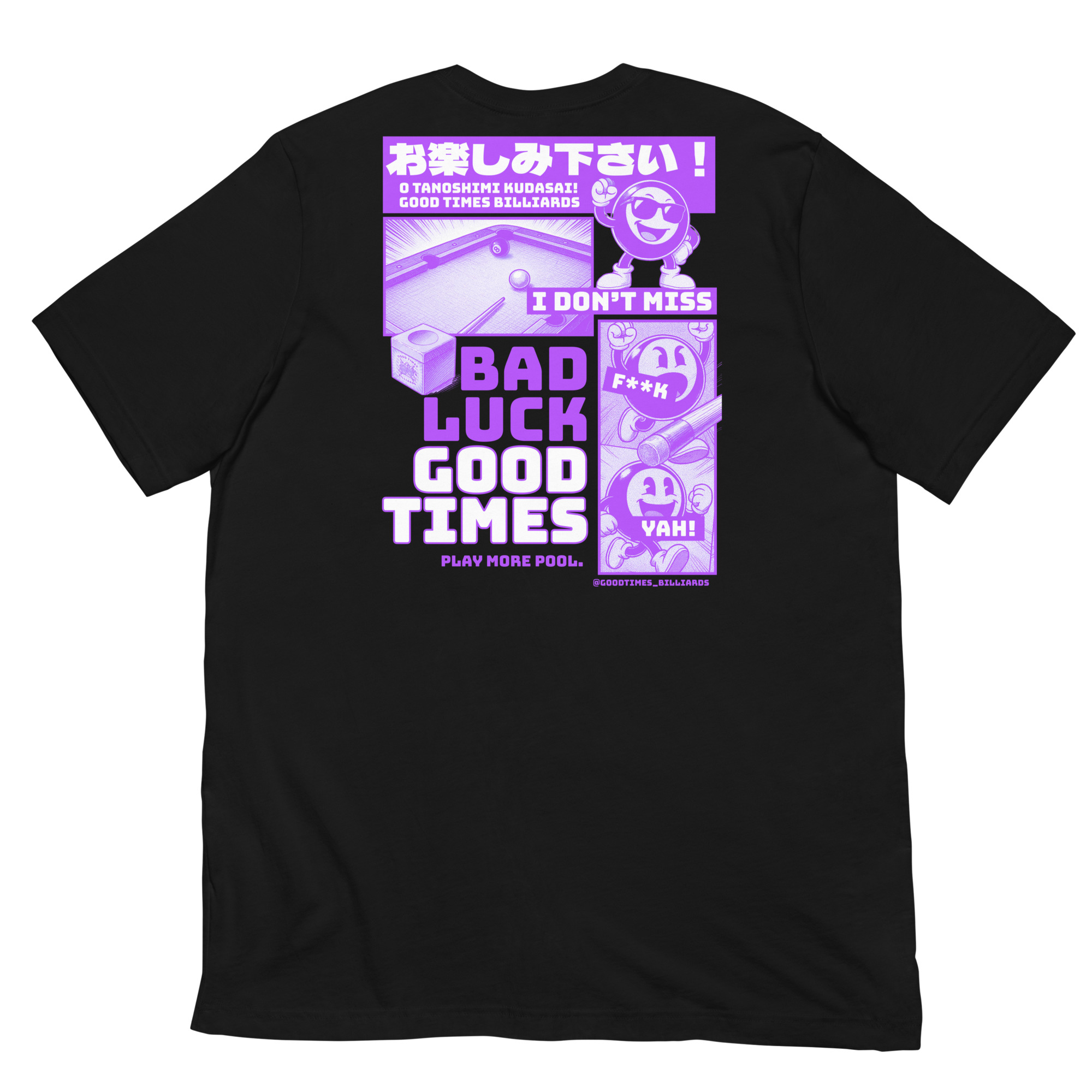 "Please Enjoy" - Good Times Billiards T-Shirt — Image 1