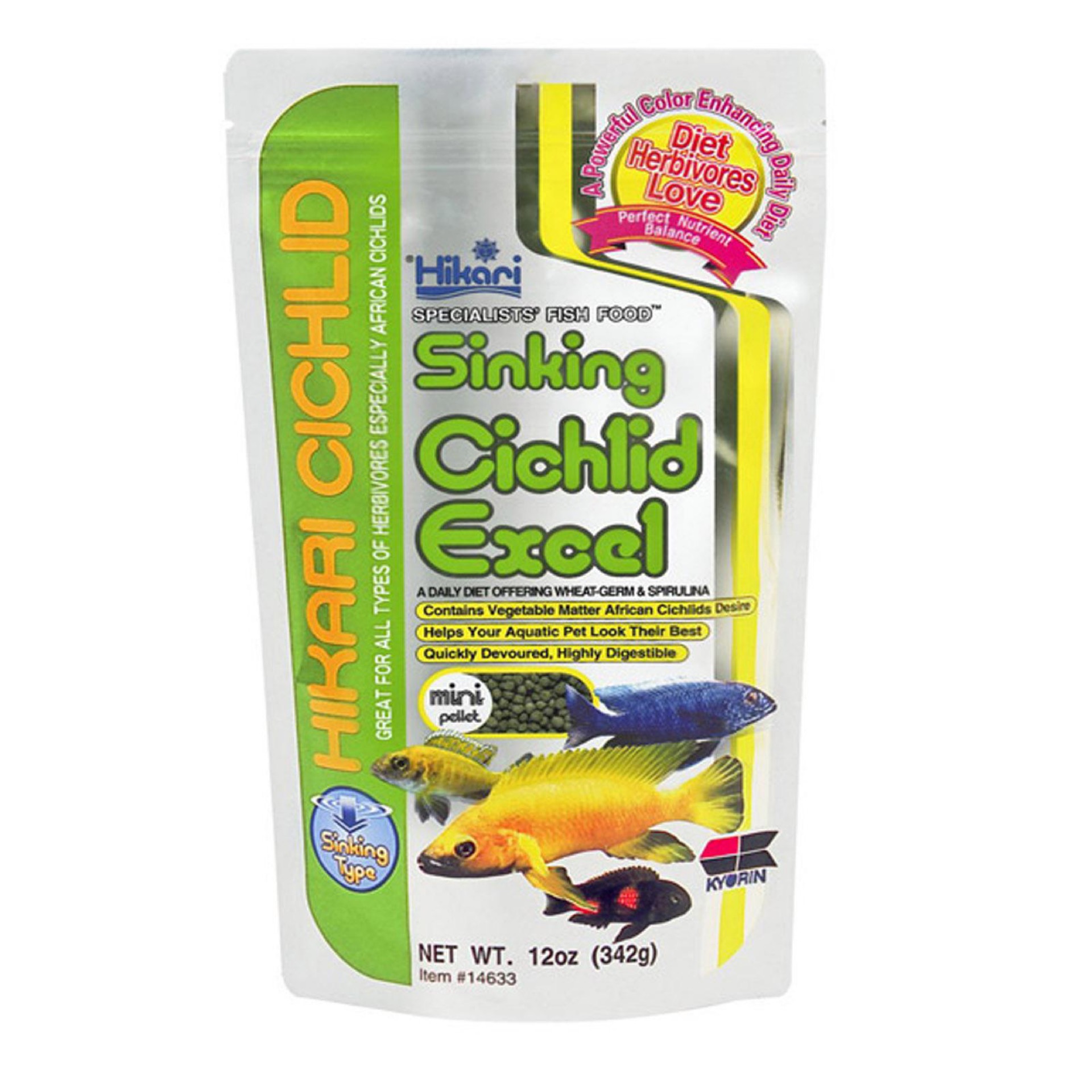 Hikari Sinking Cichlid Excel Mini Sinking Pellet Fish Food