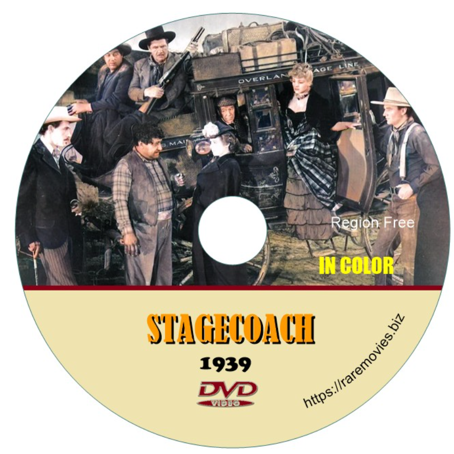 Stagecoach 1939 John Wayne in Color DVD