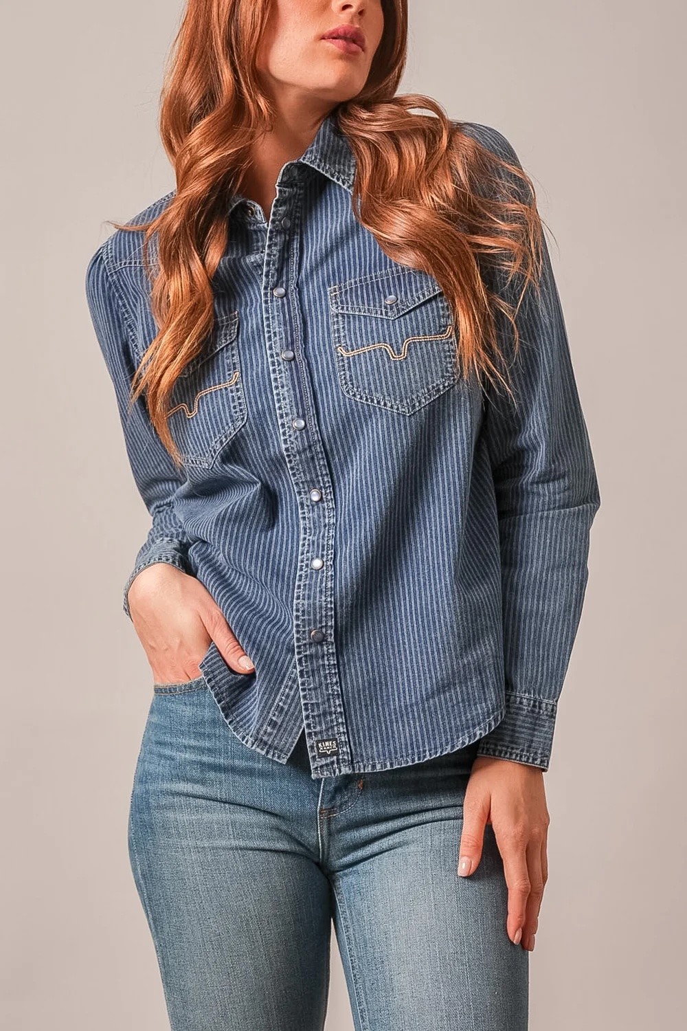 Kimes Ranch Frankie Indigo Stripe