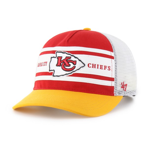 Kansas City Chiefs Red Double Header '47 Brand Trucker Snapback Hat