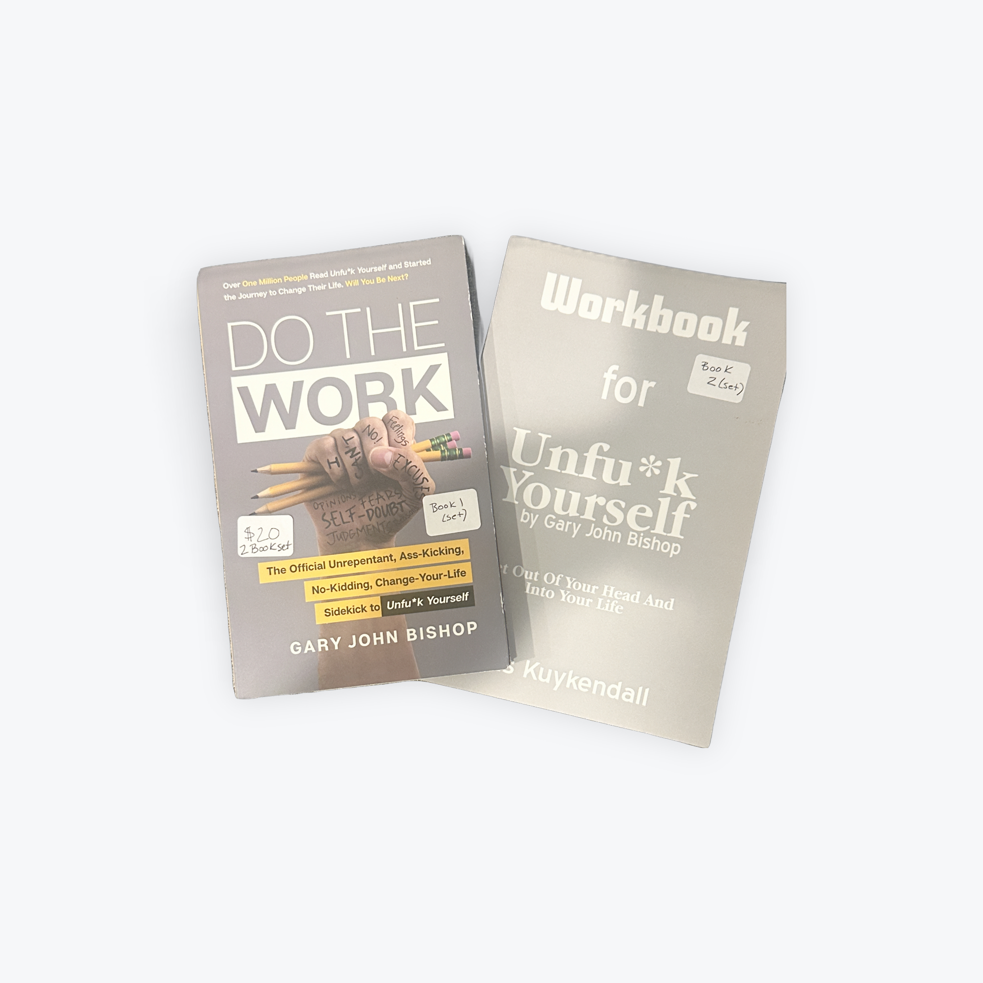 Do the work & unfu*k yourself set of 2
