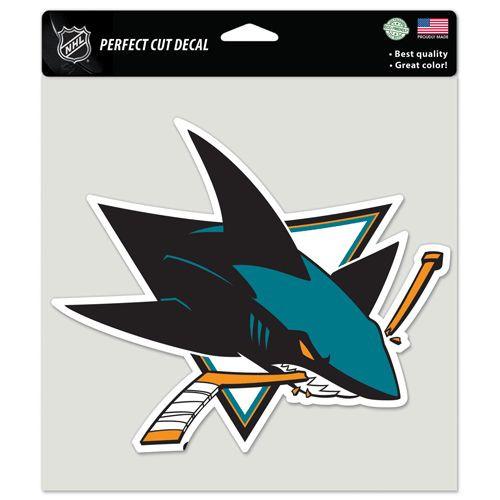 San Jose Sharks Perfect Cut Decal 8x8"