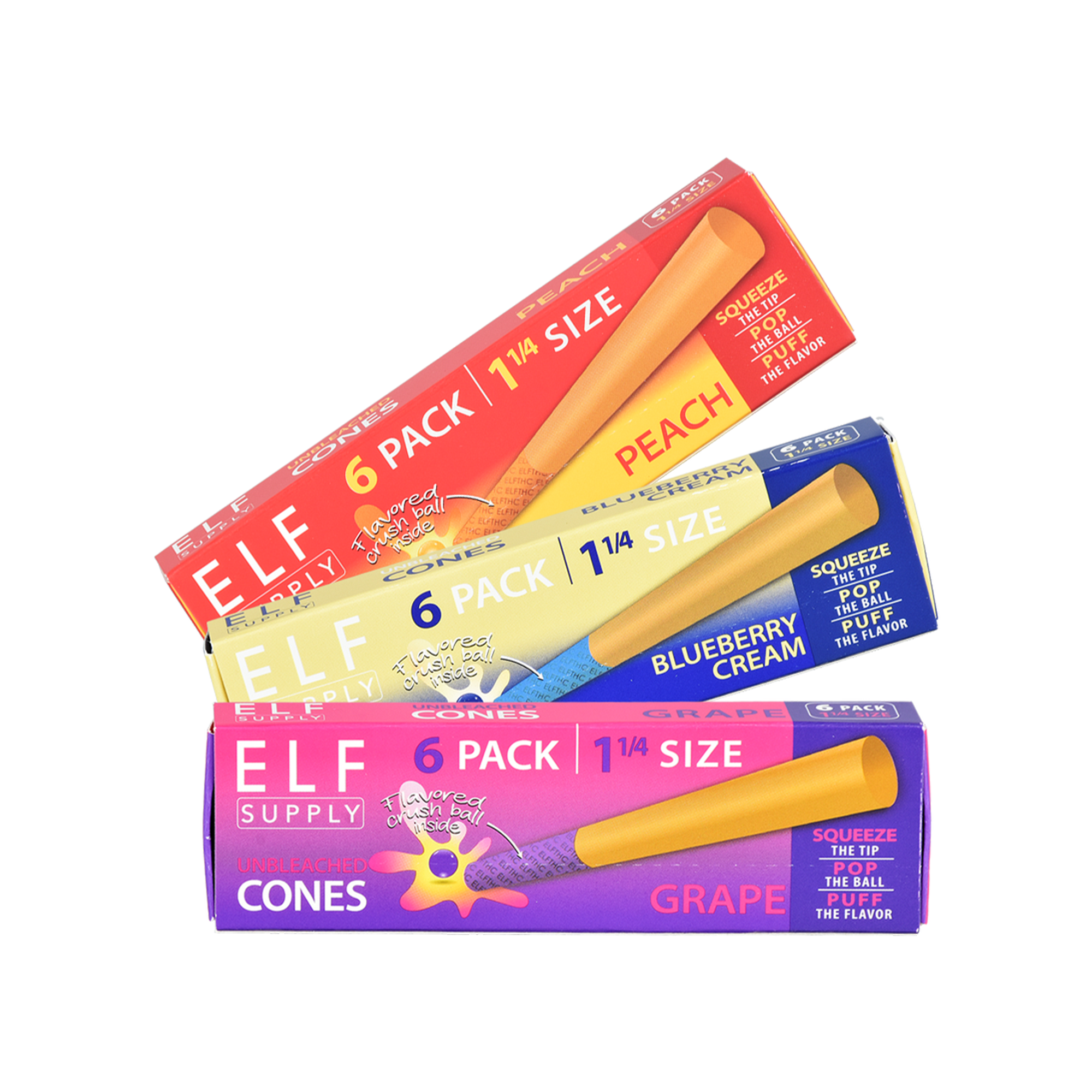 Elf Supply 6pack Unbleached Cones 1 1/4