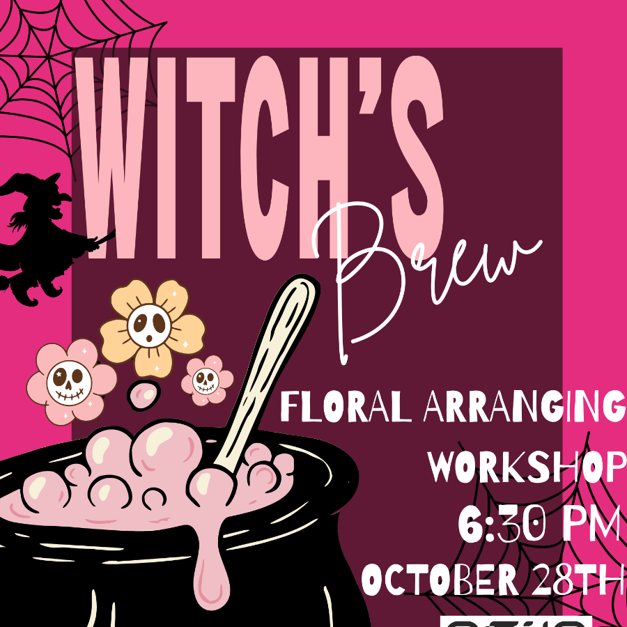 Witch's Brew - Halloween Themed Flower Arranging Workshop