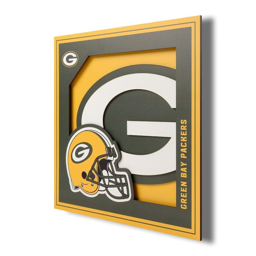 Green Bay Packers 3D Wall Art 12x12"