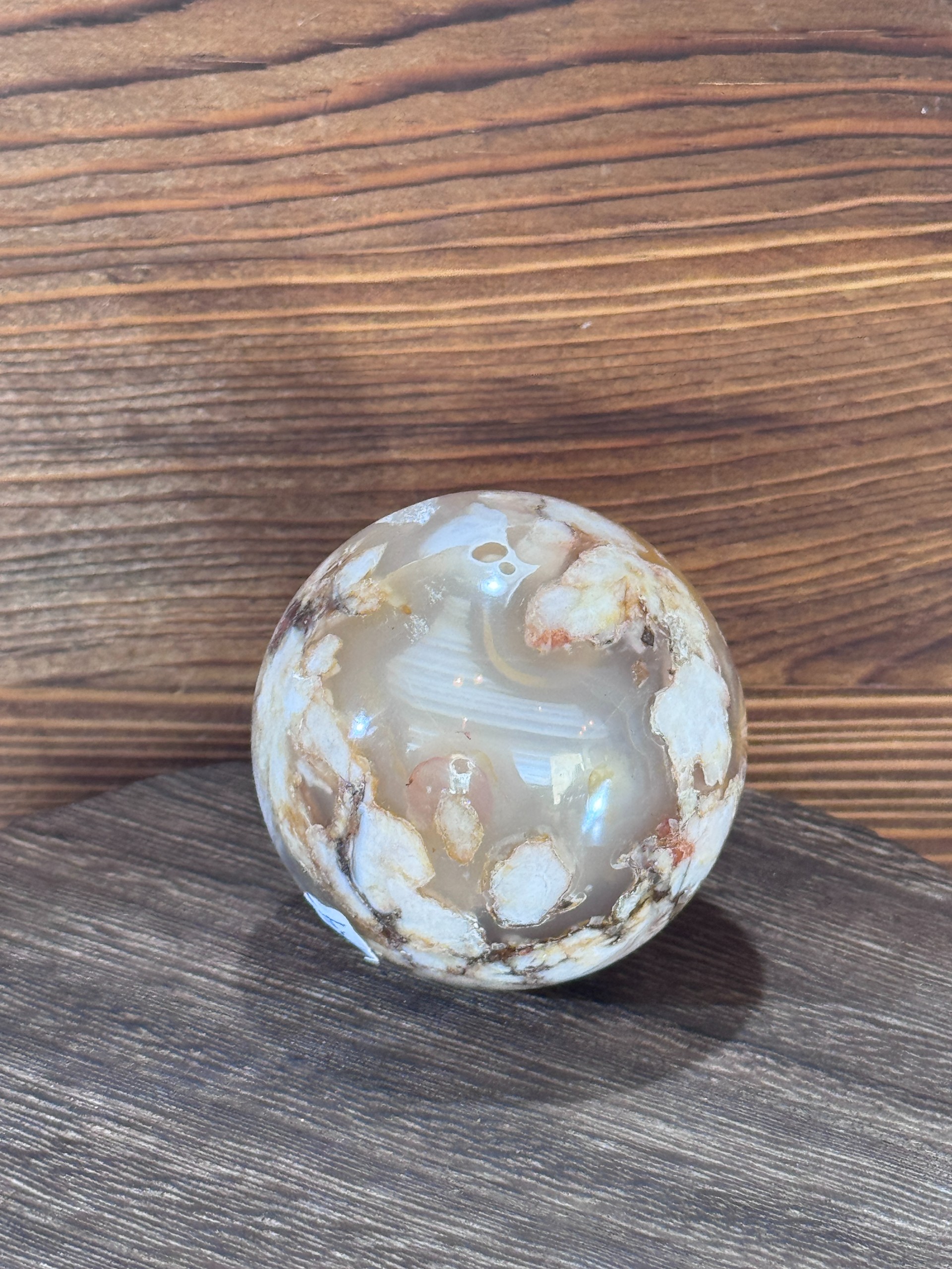 Flower Agate Sphere