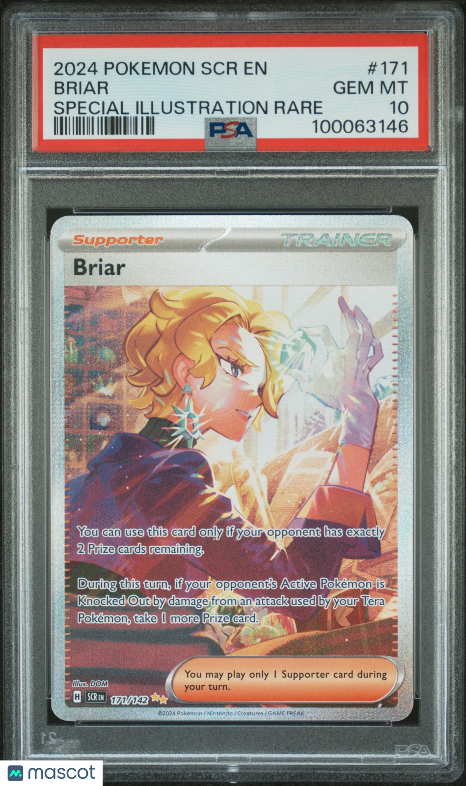 2024 Pokemon SCR EN-Stellar Crown Briar Special Illustration Rare PSA 10 #171
