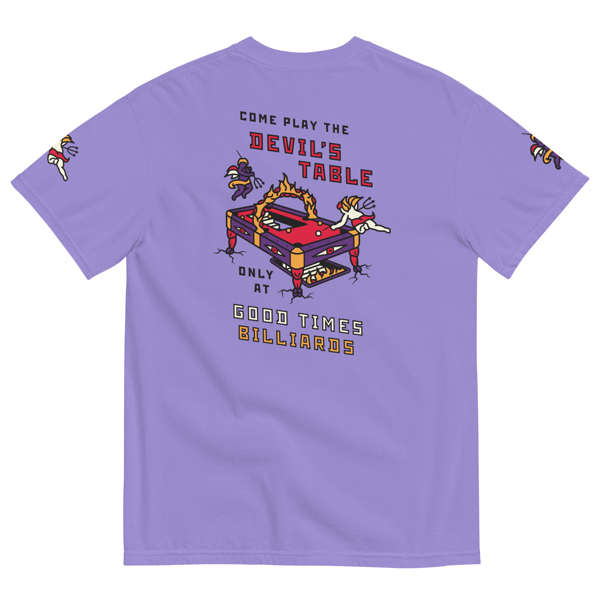 "The Devil's Table" Good Times Billiards T-Shirt thumbnail 3