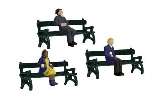 Lionel 1930190 Sitting People w/Benches/6pc O Scale