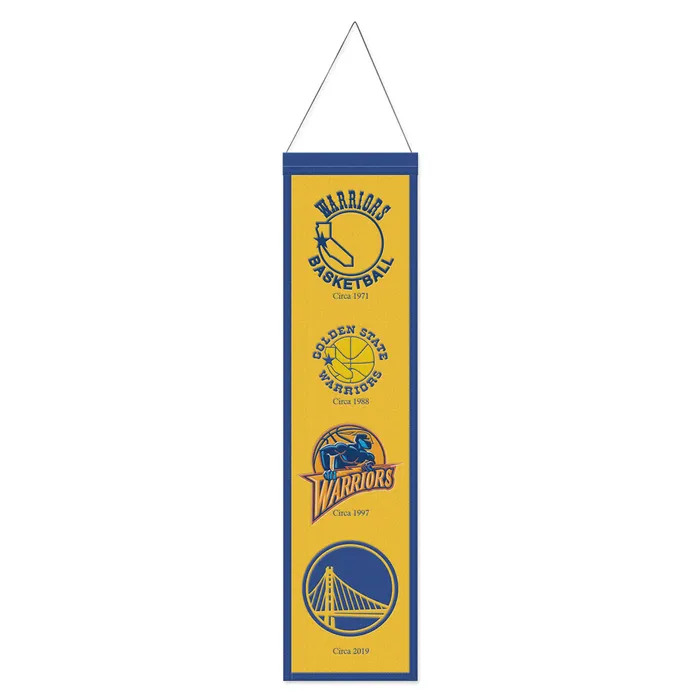 Golden State Warriors Wool Evolution Banner 8x32"