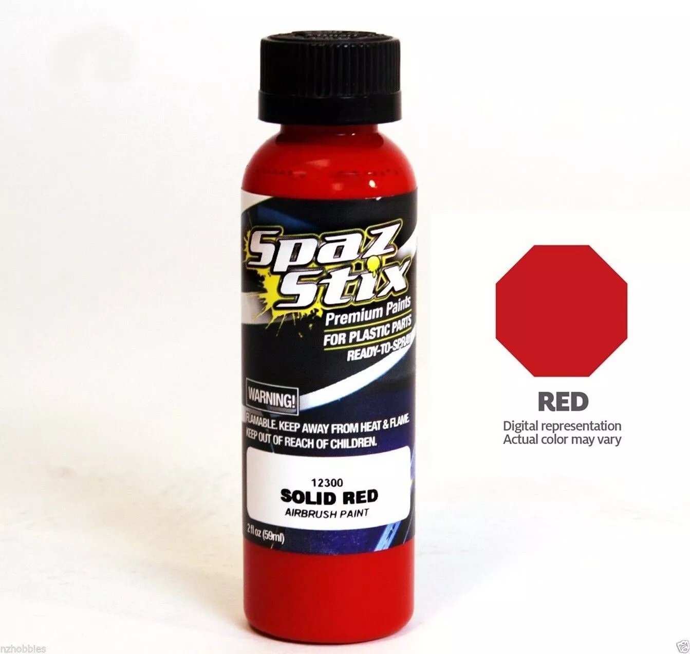 Solid Red Airbrush Paint 2oz 12300