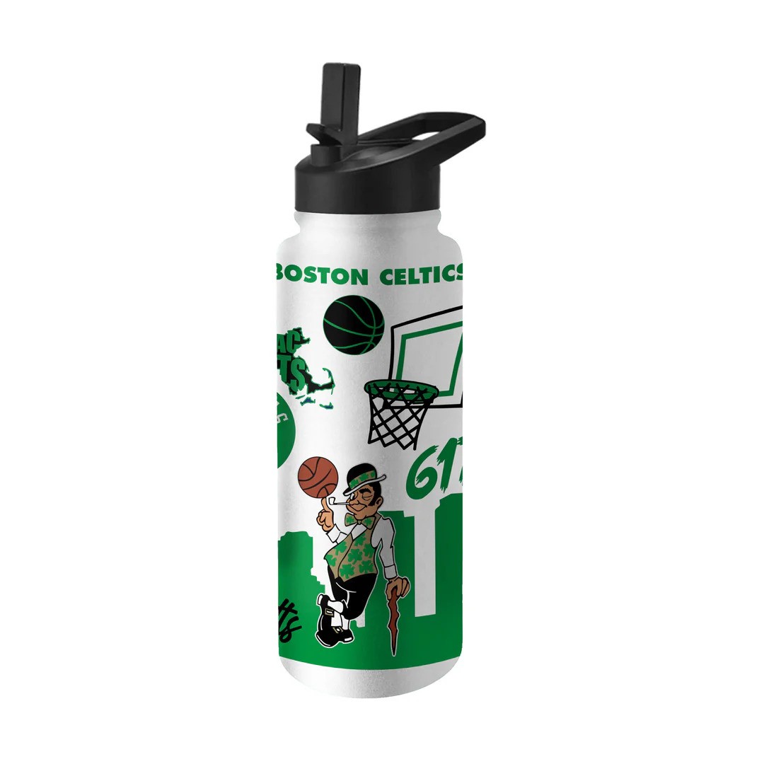 Boston Celtics Native Quencher Stainless Steel Bottle 34oz