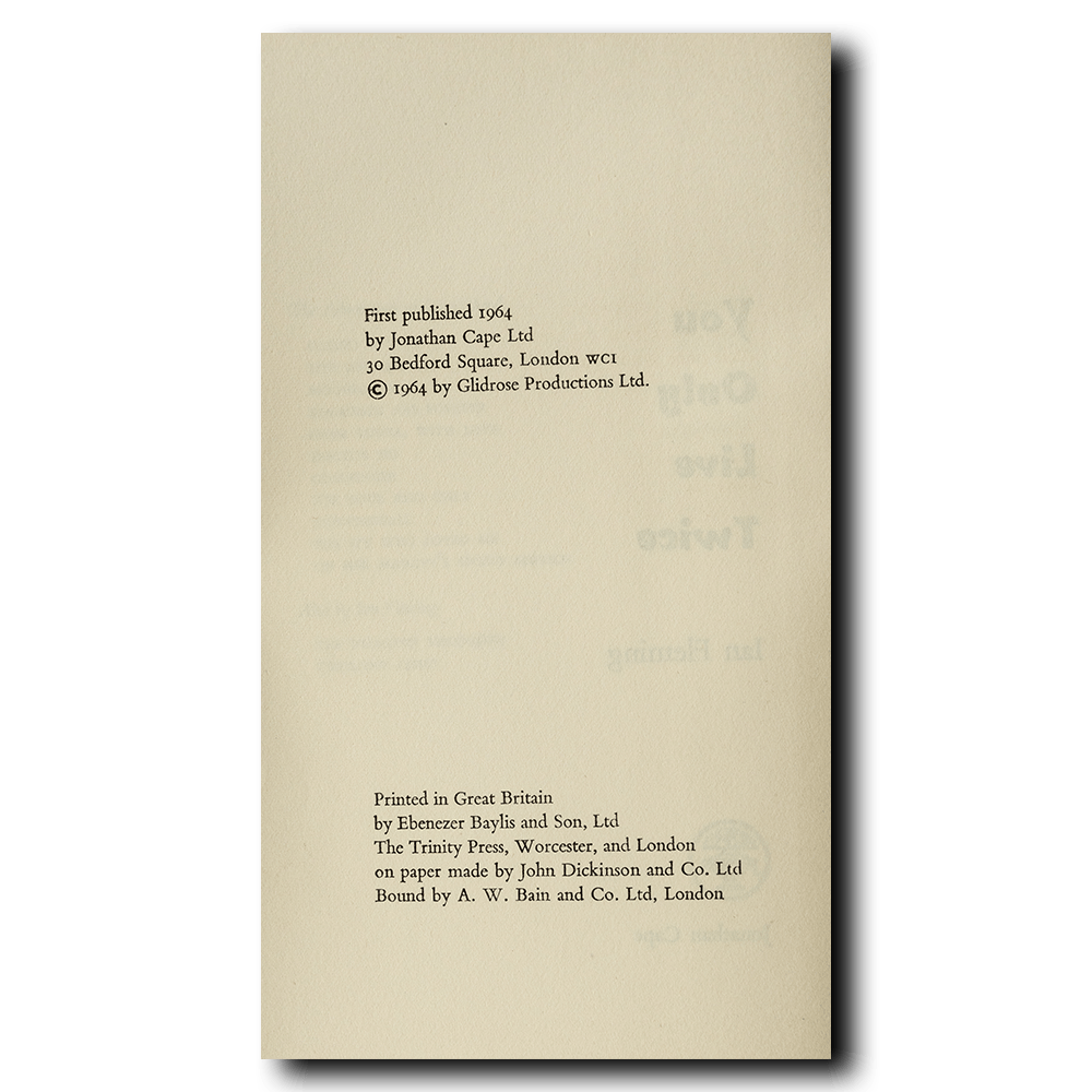 Fleming, Ian -- You Only LiveTwice [Book]