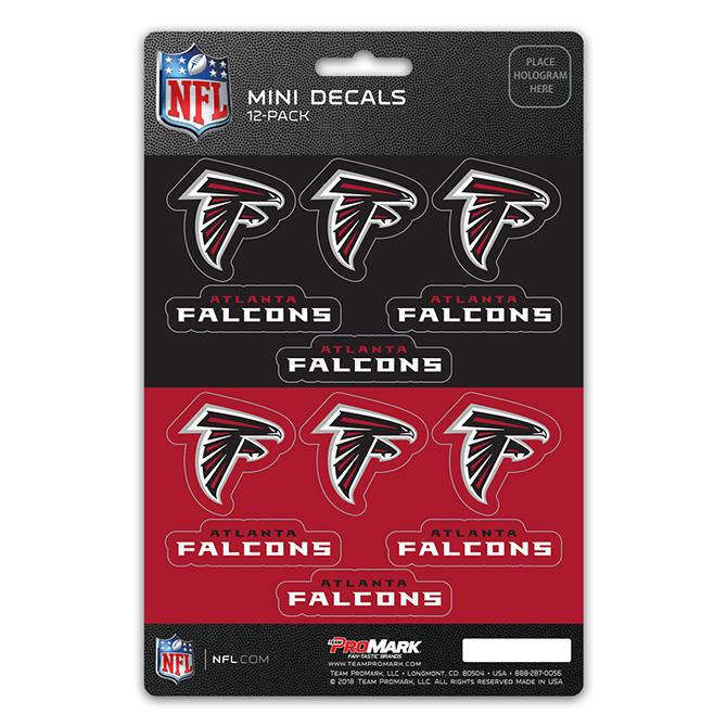 Atlanta Falcons Mini Decals 12pk Set