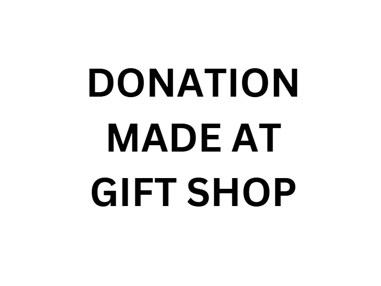 Donation Made at Gift Shop