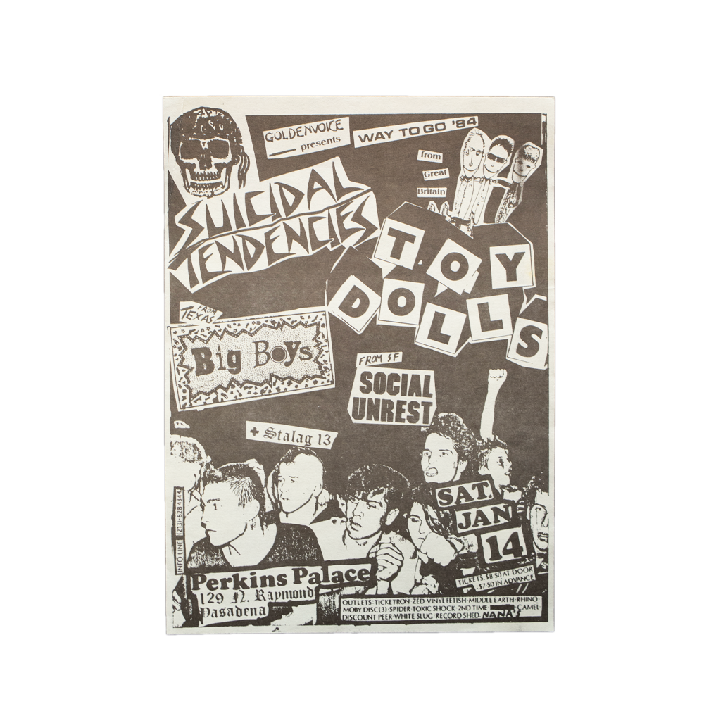 Suicidal Tendencies - Perkins Palace [Handbill]