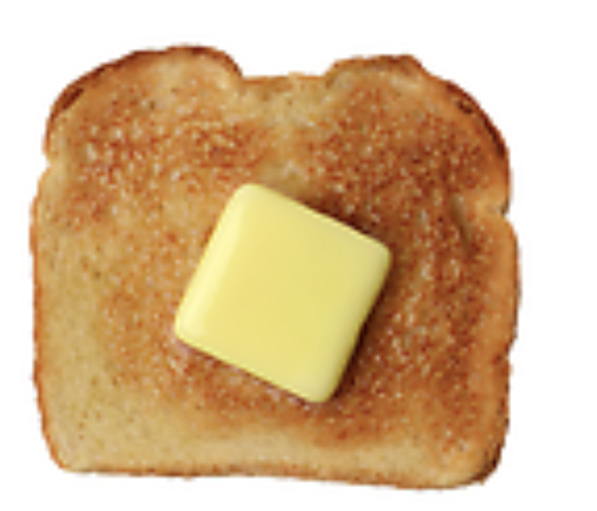 Slice of Toast with butter ( 1 slice )