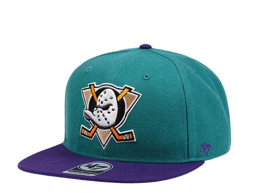 Anaheim Ducks Retro Teal/Purple '47Brand Snapback Hat