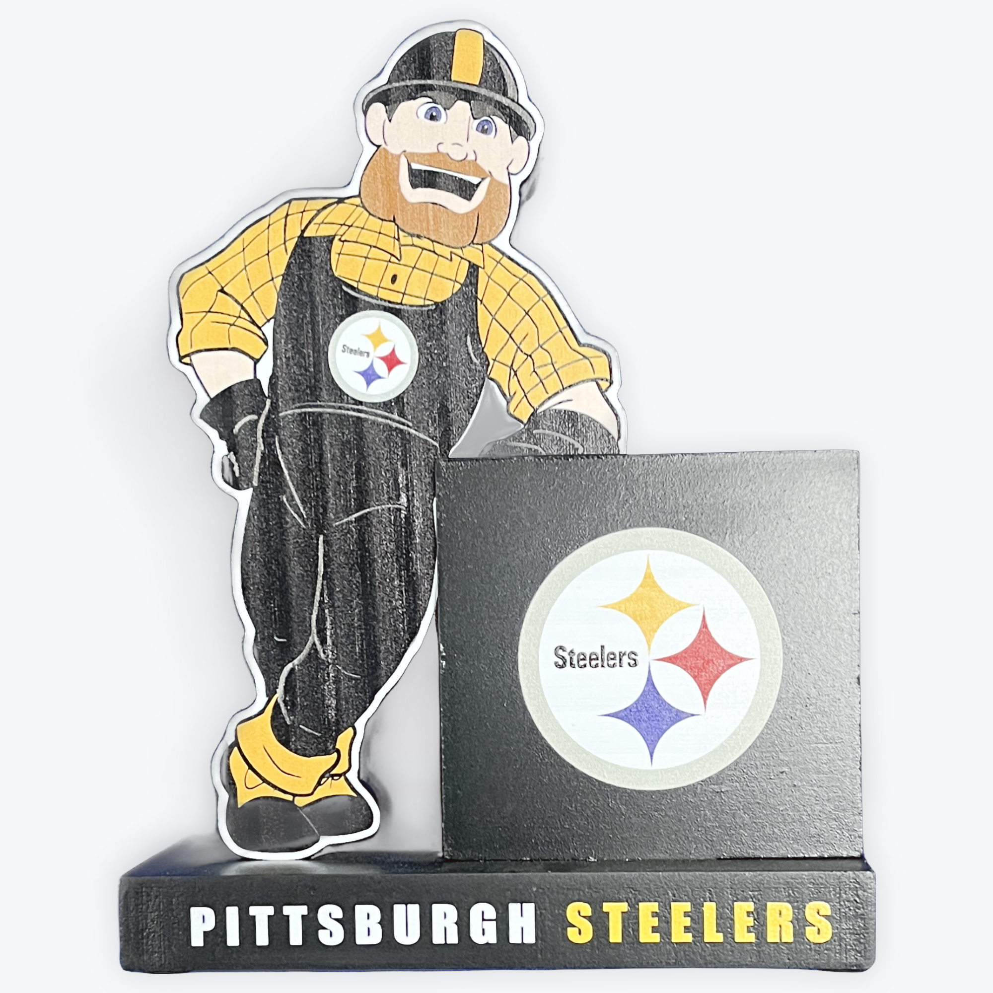 Pittsburgh Steelers 8" Wood Mascot Stand