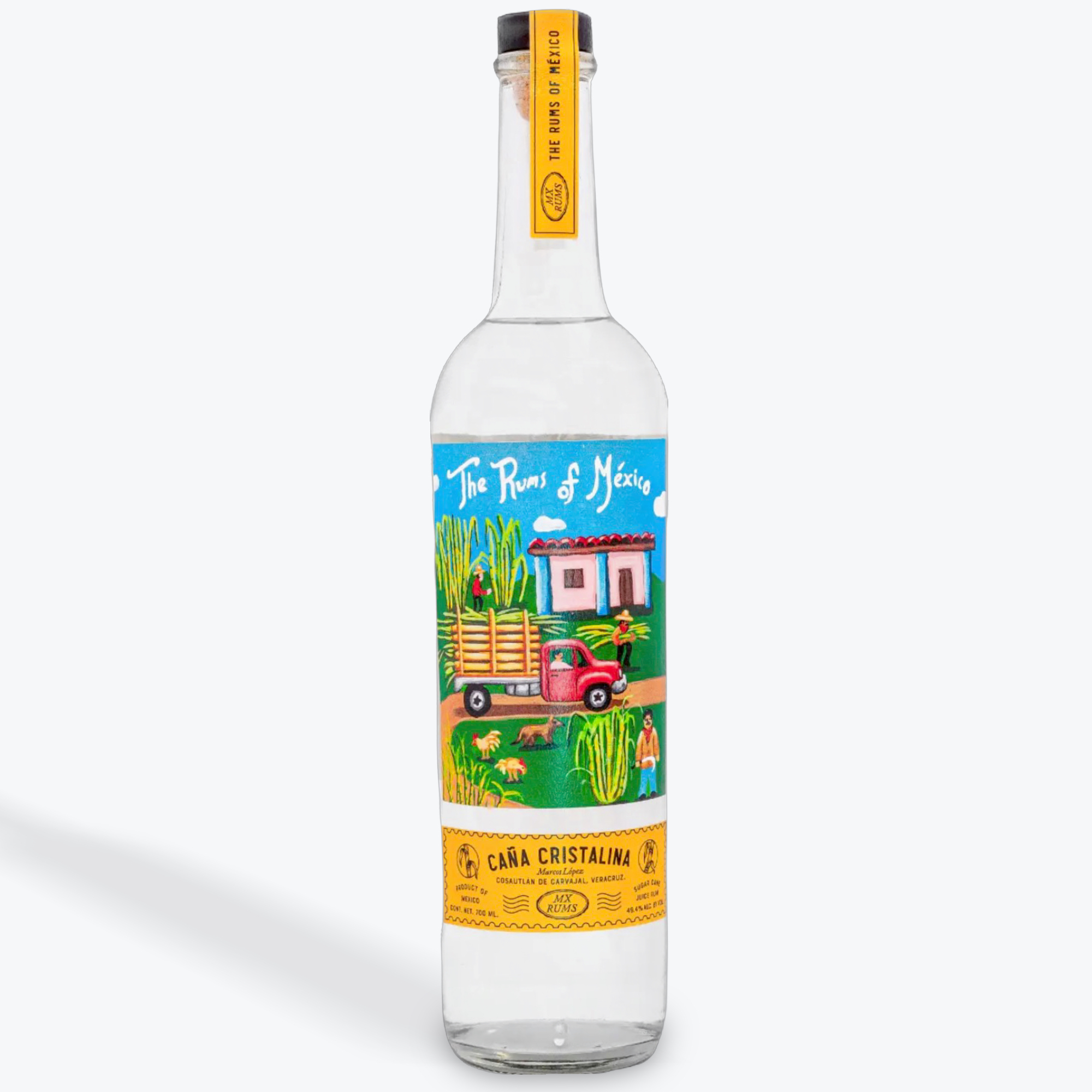 The Rums of Mexico (700 ml) Cana Cristalina Rum, Veracruz (98.8 proof)