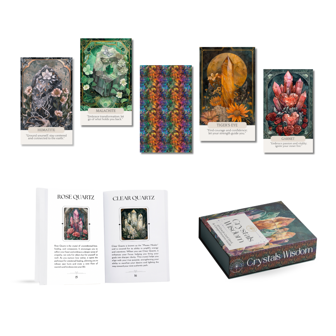 Crystals Wisdom Oracle Card Deck