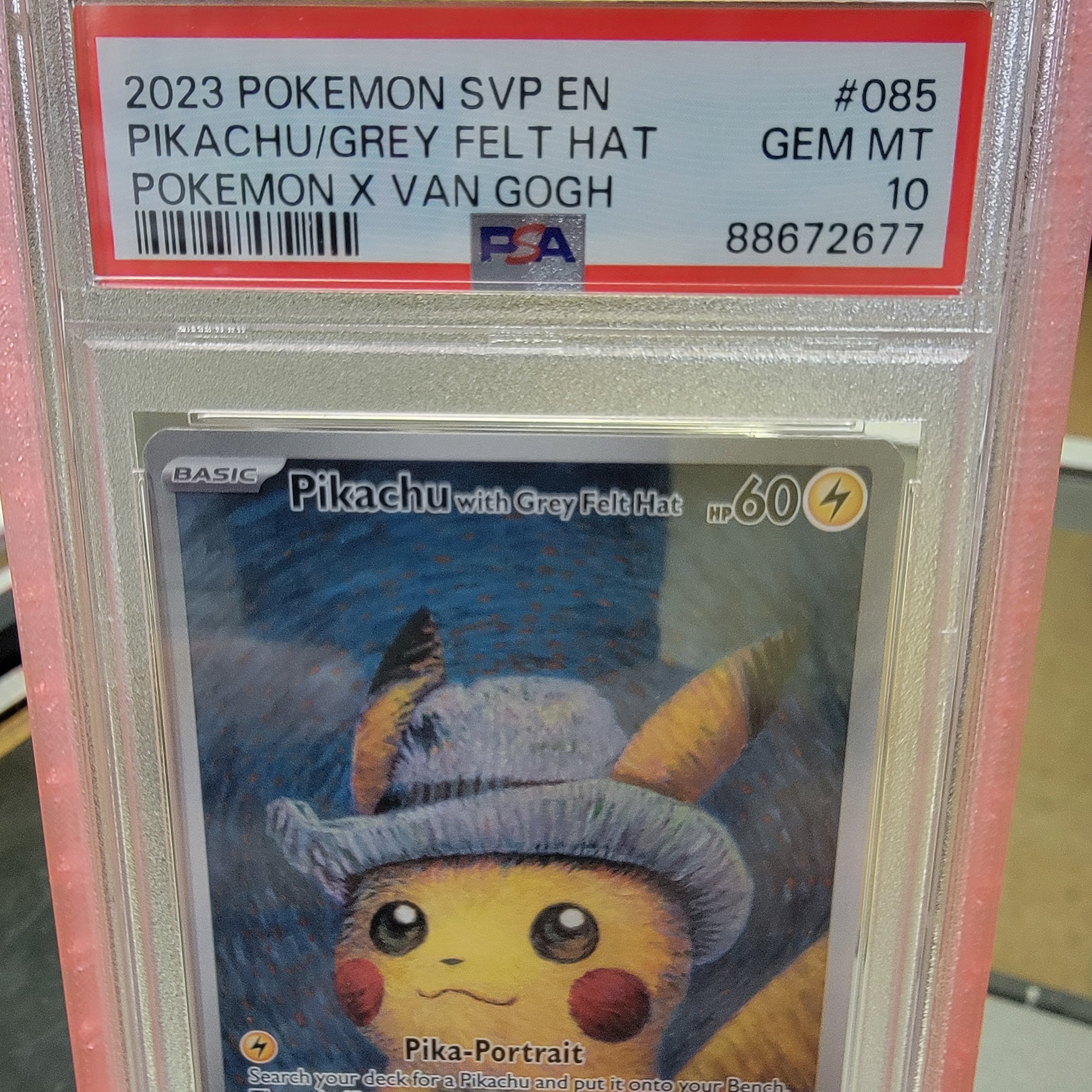 Psa 10 Pikachu Van Gough Graded Card