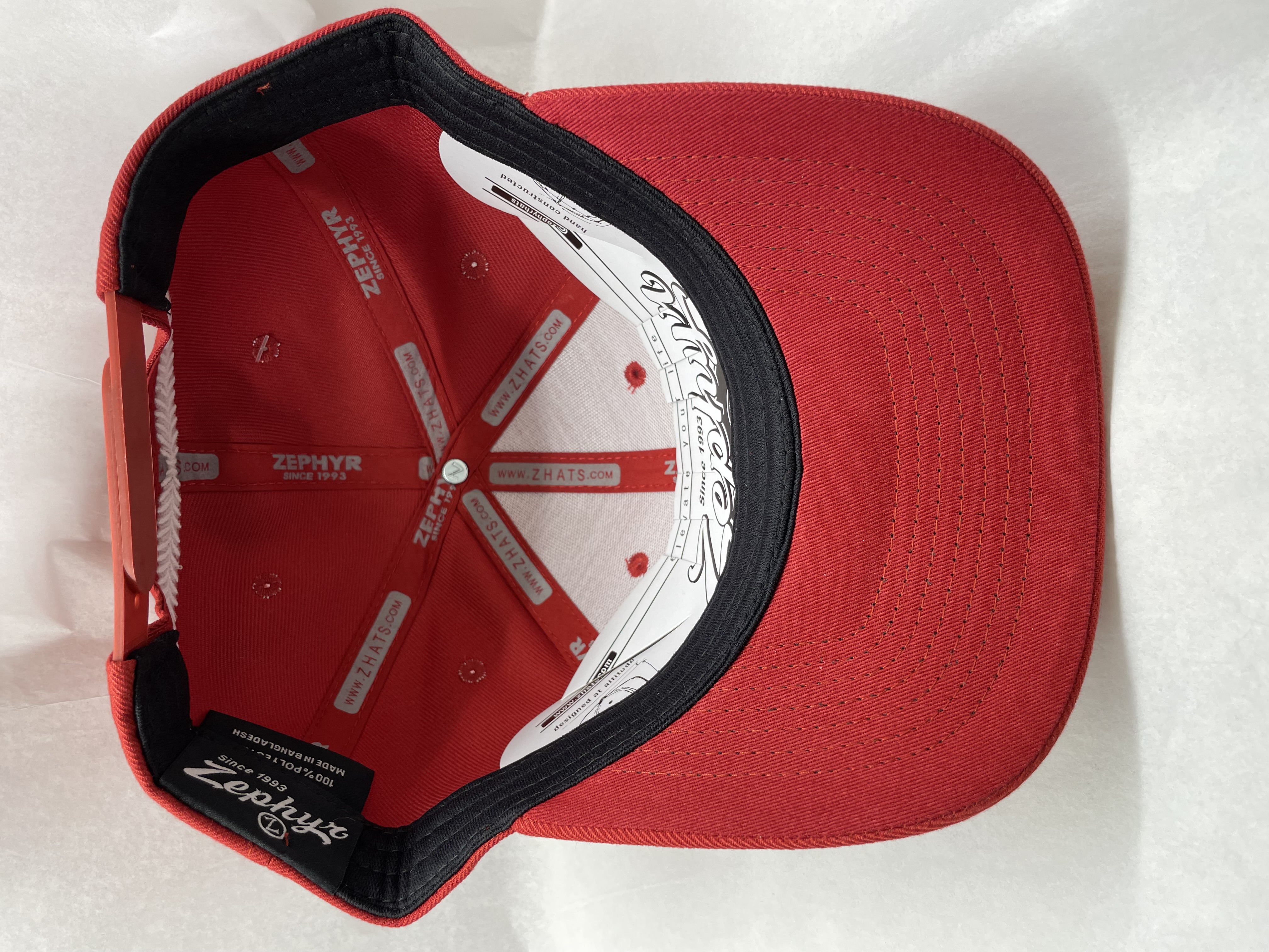 10th Mountain Division Logo Embroidered Zephyr Hat Red