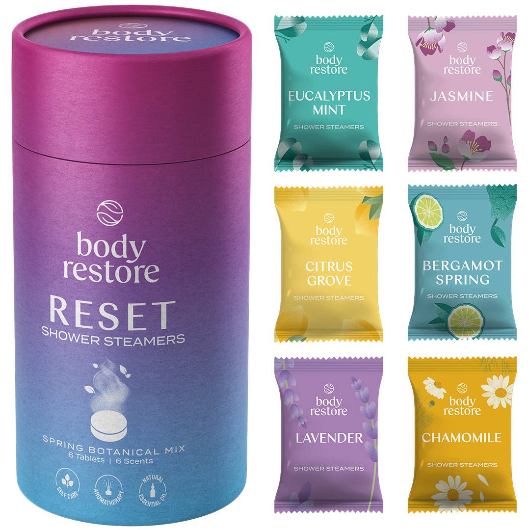 Body Restore Shower Steamer Aromatherapy Tube Pack of 6 — Bama Tan boutique, Tuscaloosa AL