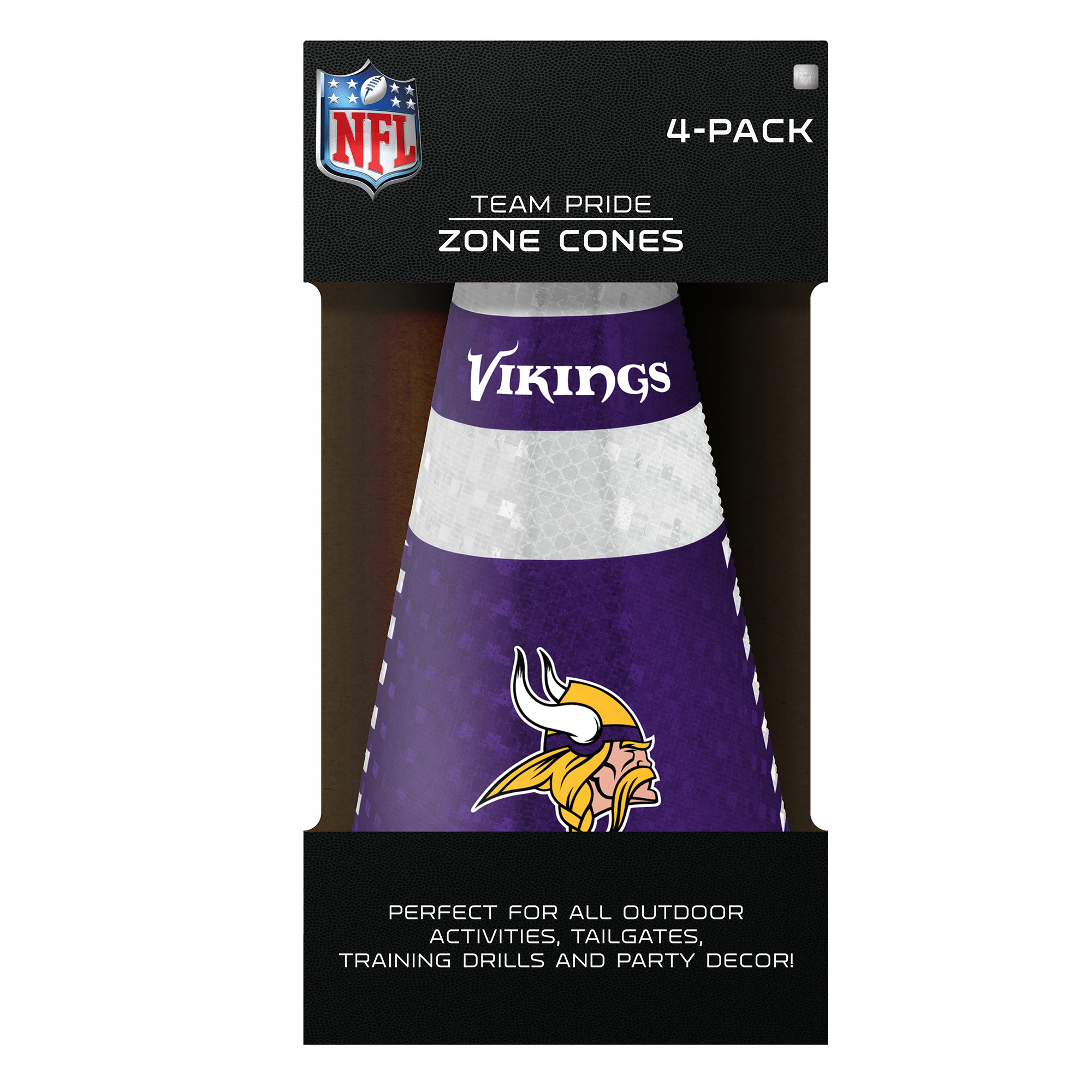 Minnesota Vikings Party Zone Cones 4 Pack