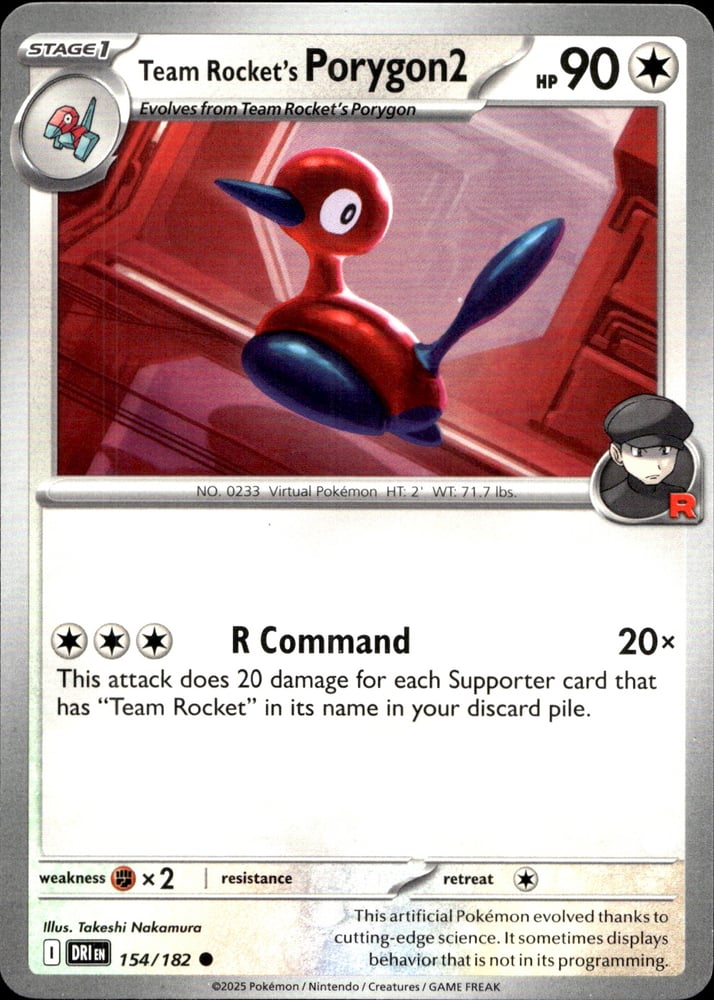 Team Rocket's Porygon2 - SV10 154/182