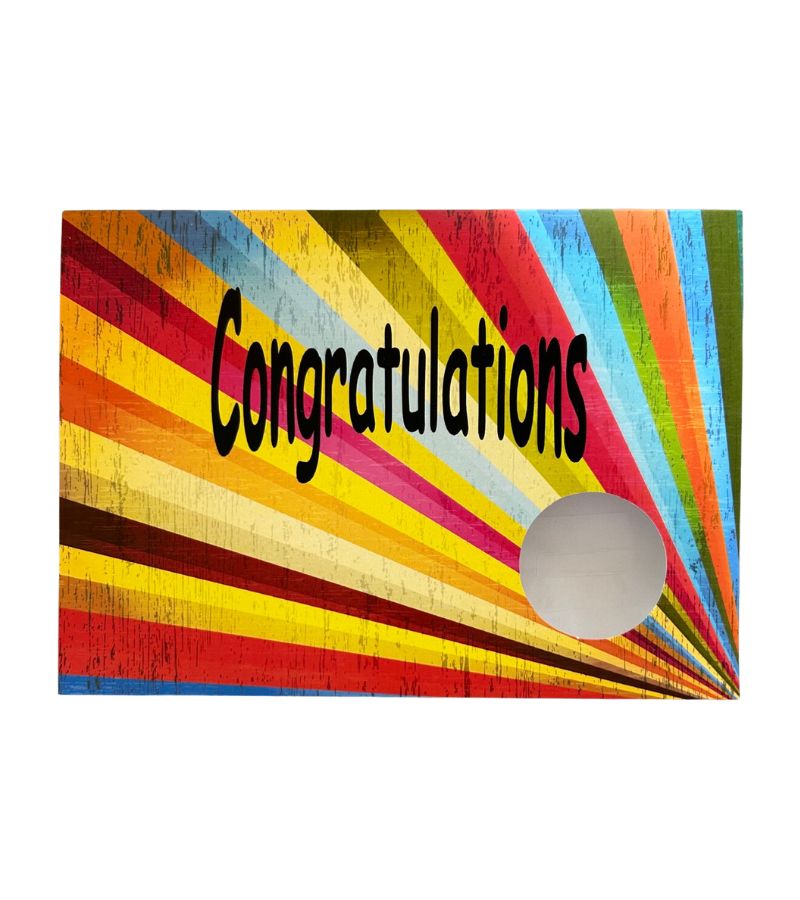 Congratulations Sunburst Cut-Out Card